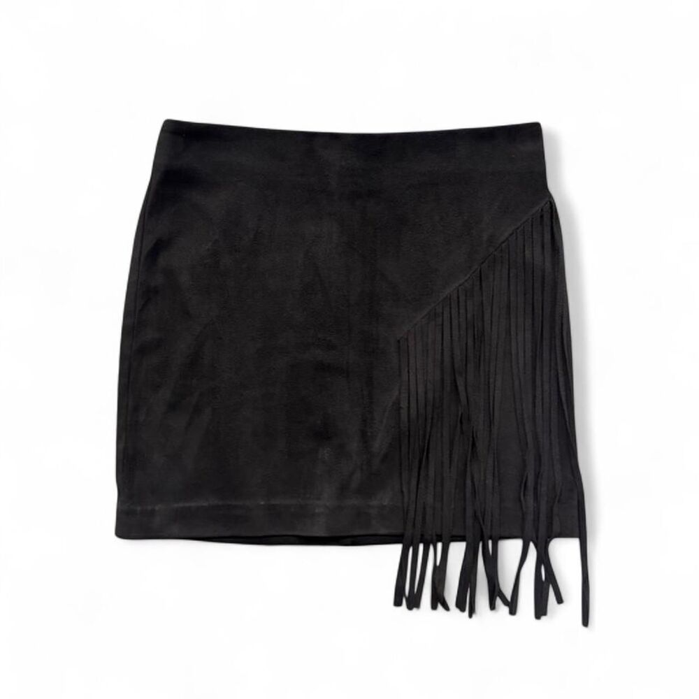 Forever 21 Women's Black Faux Suede Mini Skirt